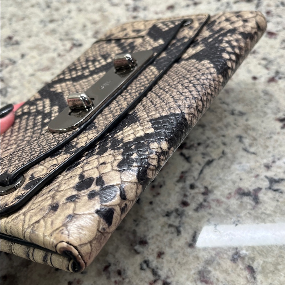 Coach Python Swagger Clutch Euc - image 4